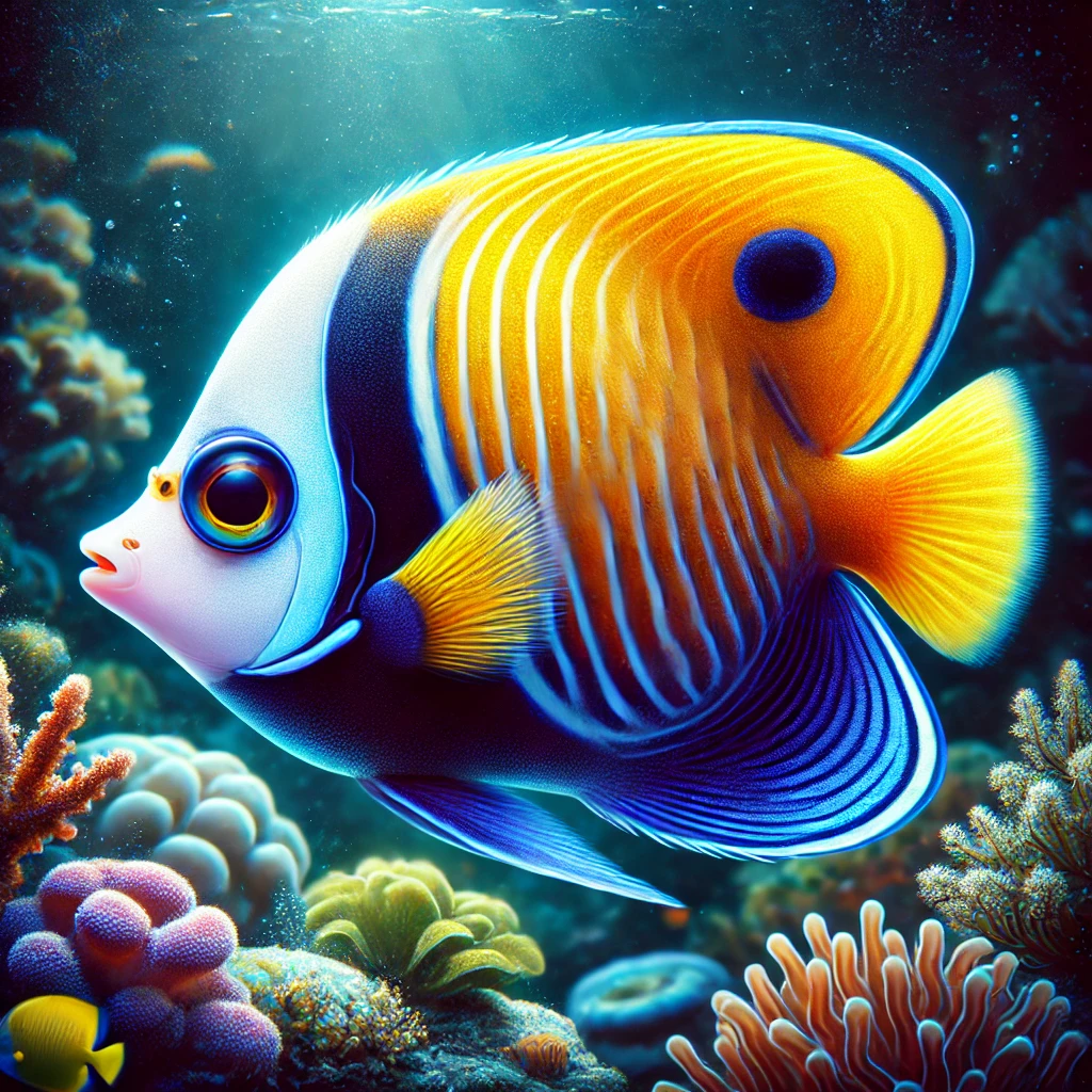 Centropyge bicolor Două tone