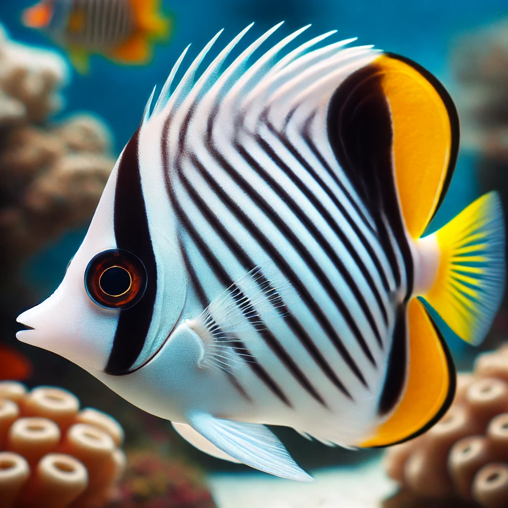 Chaetodon auriga Chétodon Cocher