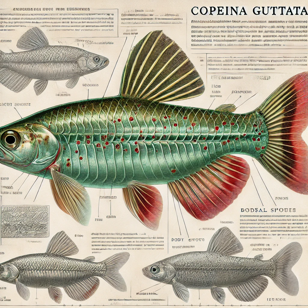 Copeina guttata Copéina roșie