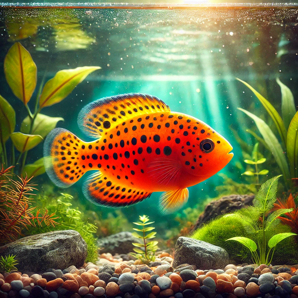 Etroplus maculatus Cromid portocaliu