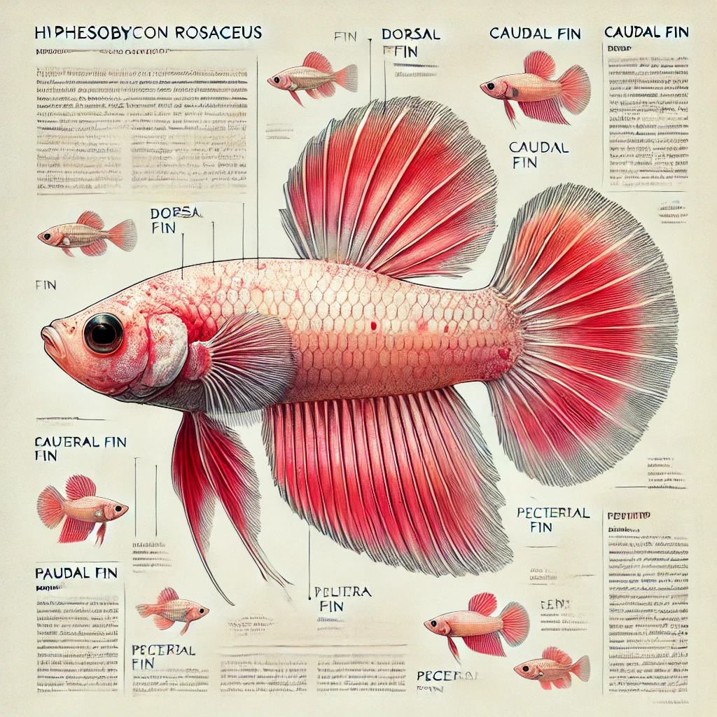Hyphessobrycon rosaceus Tetra roz
