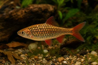 Barbus oligolepis (Barba cu verificarea)