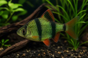 Barbus tetrazona vert