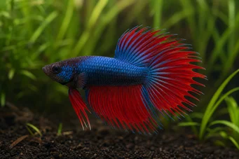 Betta splendens queue de peigne