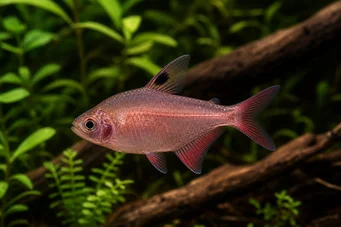 Hyphessobrycon rosaceus (Tetra roz)
