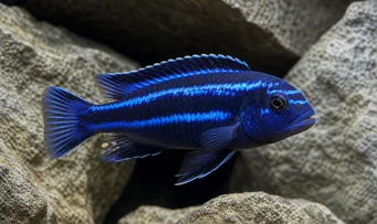 Melanochromis cyaneorhabdos Melanochromis Usgano