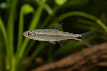 Micralestes sp. Tetra africană cu aripioare roșii