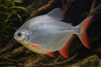 Myleus rubripinnis luna Metynnis-lune cu cârlig roșu