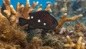 Stegastes planifrons Lady Orange