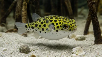 Tetraodon nigroviridis Tetrodon verde