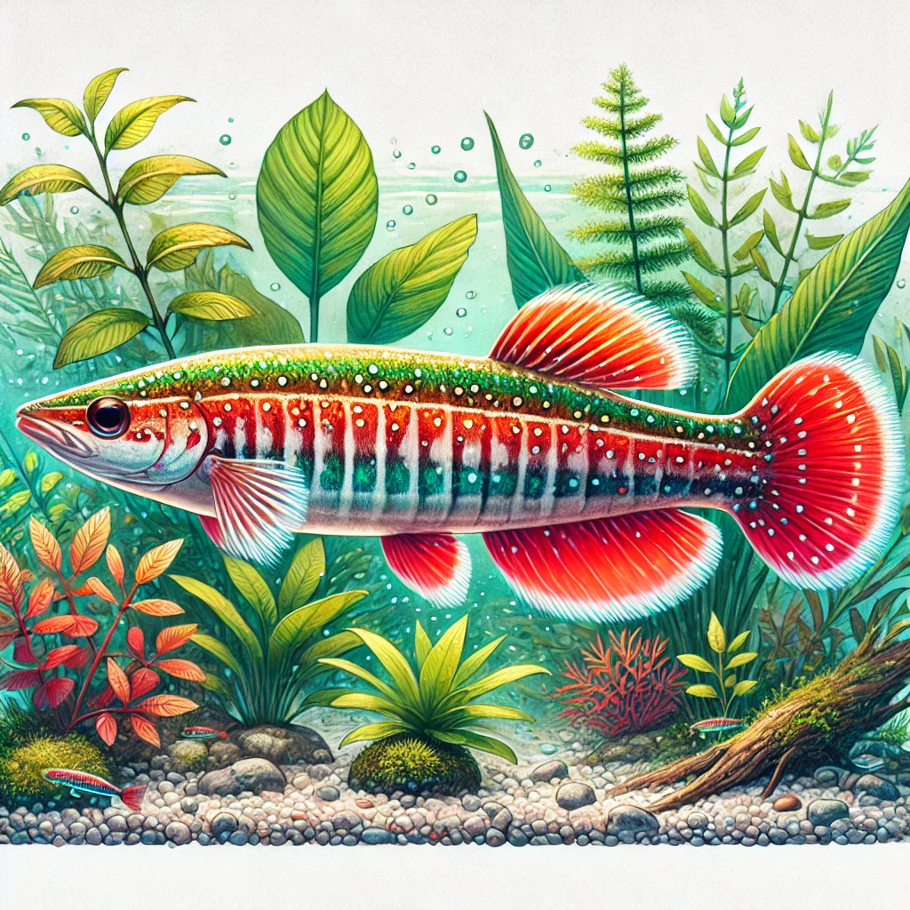 Nannostomus beckfordi aripirangensis Pește creion auriu